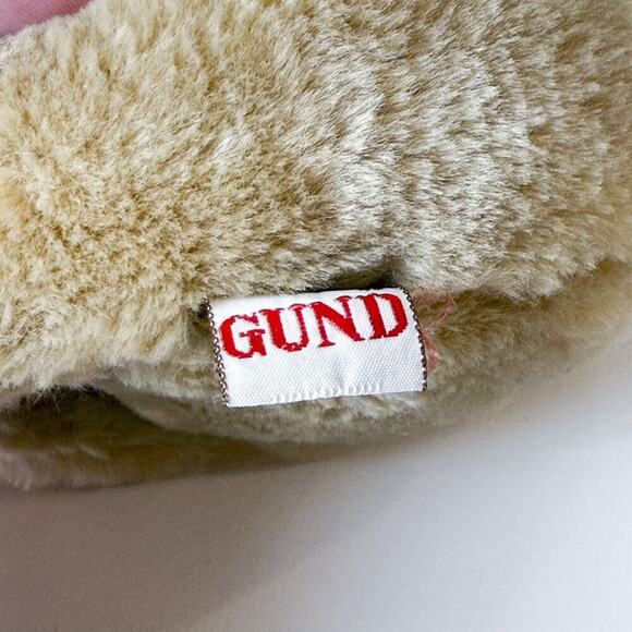 8" Vintage Light Brown Teddy Bear Gund Stuffed Animal Plush Toy‎ 1991 Get Well - Picture 8 of 11